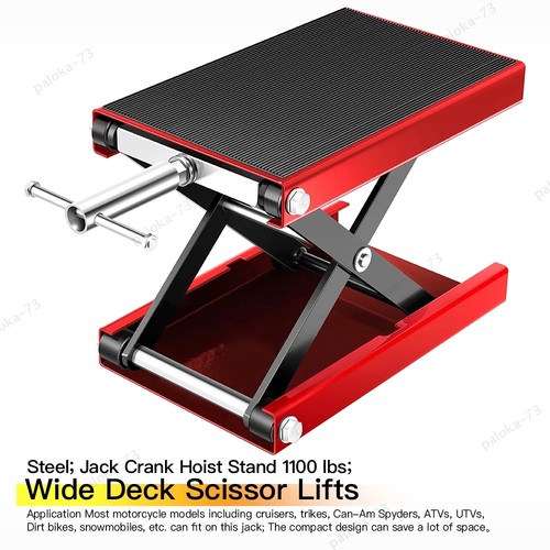 Motorcycle scissor jack - scissor, lift